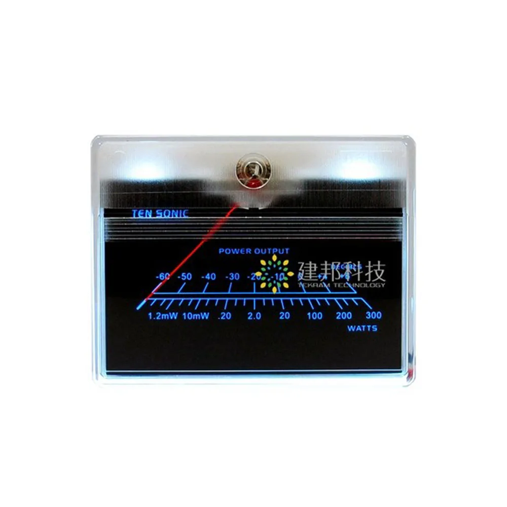 2pcs VU Meter DB Level Header Audio Preamp Power Chassis Backlight Inverted TN90