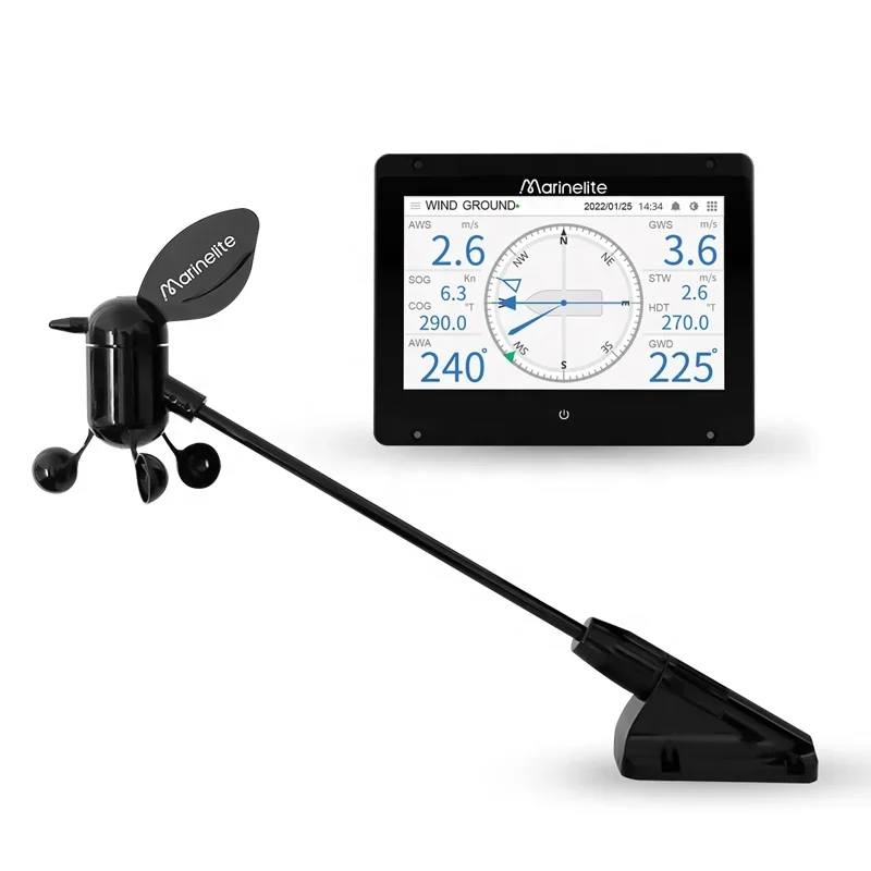 Wind Direction Indicators Wind Speed Meters Marine Anemometer On A Sailboat