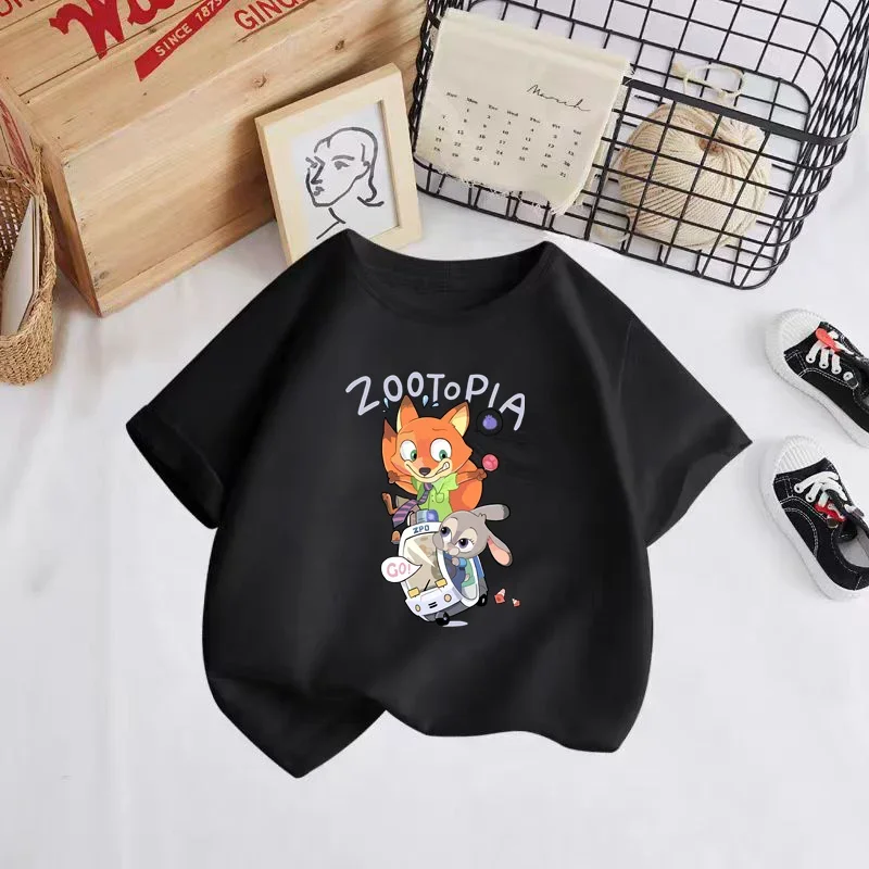 Summer New  Kids T-shirts printing Baby Boys/Girls Cartoon Short Sleeve T shirt Children Tops