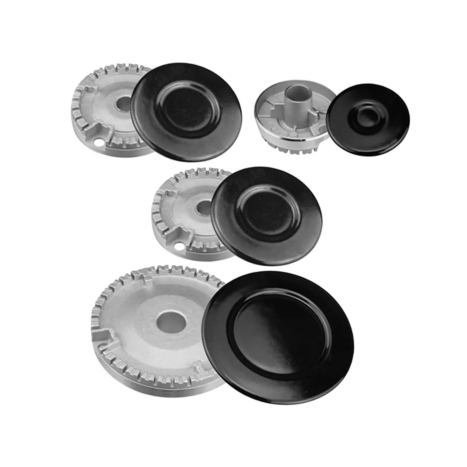 Gas Stove Burner Core Flame Cap Windproof Cooker Diffuser Metal Lid Easy Install Home Kitchen Cookware Accessory Household