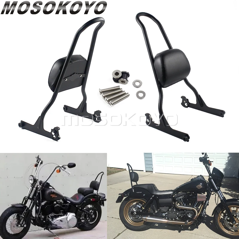 

Detachable Passenger Backrest Sissy Bar Bracket Kits For Harley Fatboy Softail FXST FXSTB FXSTC FXSTS FLSTF FLSTFB FLSTFBS 06-up