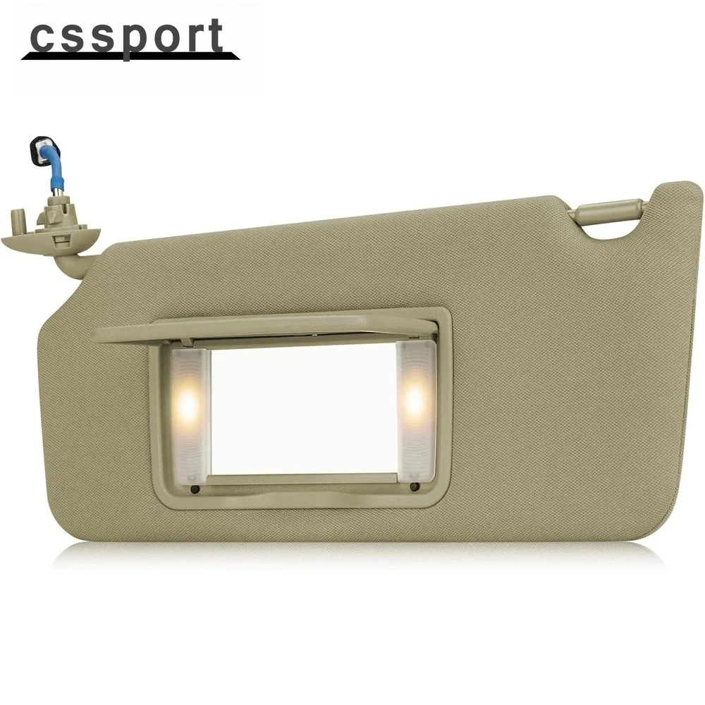 

83280-TA5-A51ZA 83280TA5A51ZA Left Driver Side Sun Visor with Light & Mirror For 2008-2017 Honda Accord Beige