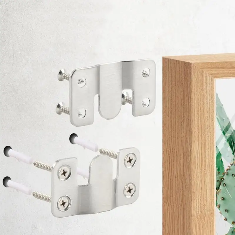 L9BE Z-Clips Flush Mount Bracket for Large Picture Display Art Gallery Wall Mount for Mirror, Photo Shelf and Cabinet