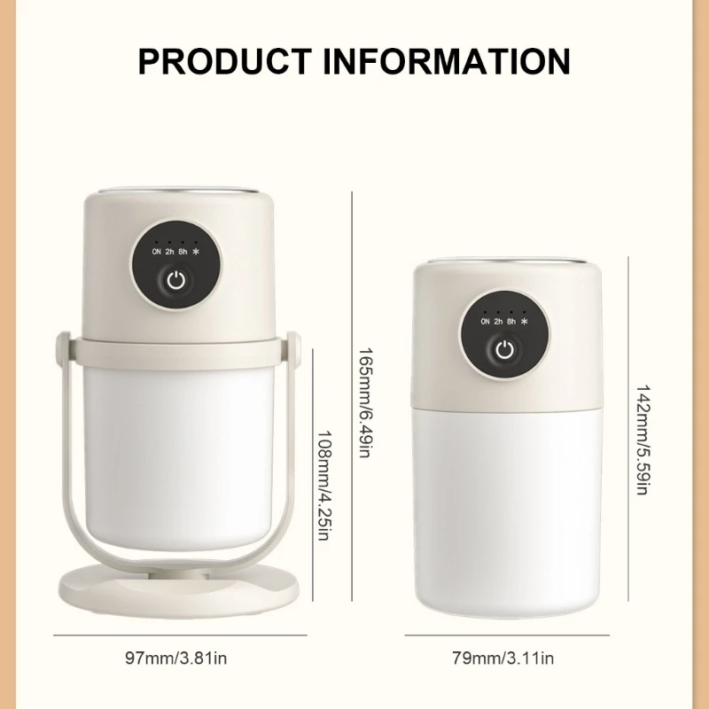 Small Mists Oil Diffusers Small Mists Humidifier 280ML เครื่องเพิ่มความชื้นเพื่อความผ่อนคลาย 918D