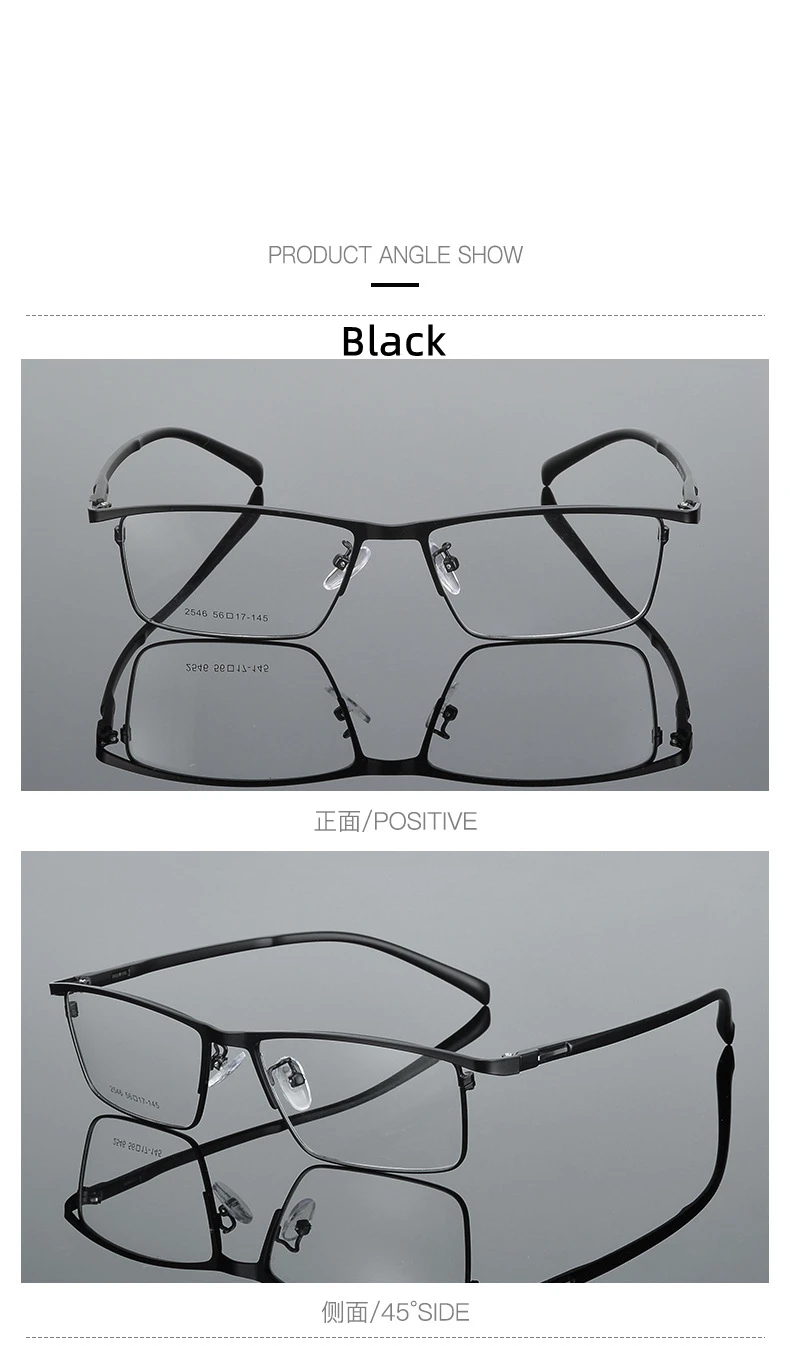 KOCOLIOR Full Frame Titanium Anti Blue Light Reading Glasses Men Ultralight Business Presbyopia Eyeglasses Photochromic Readers