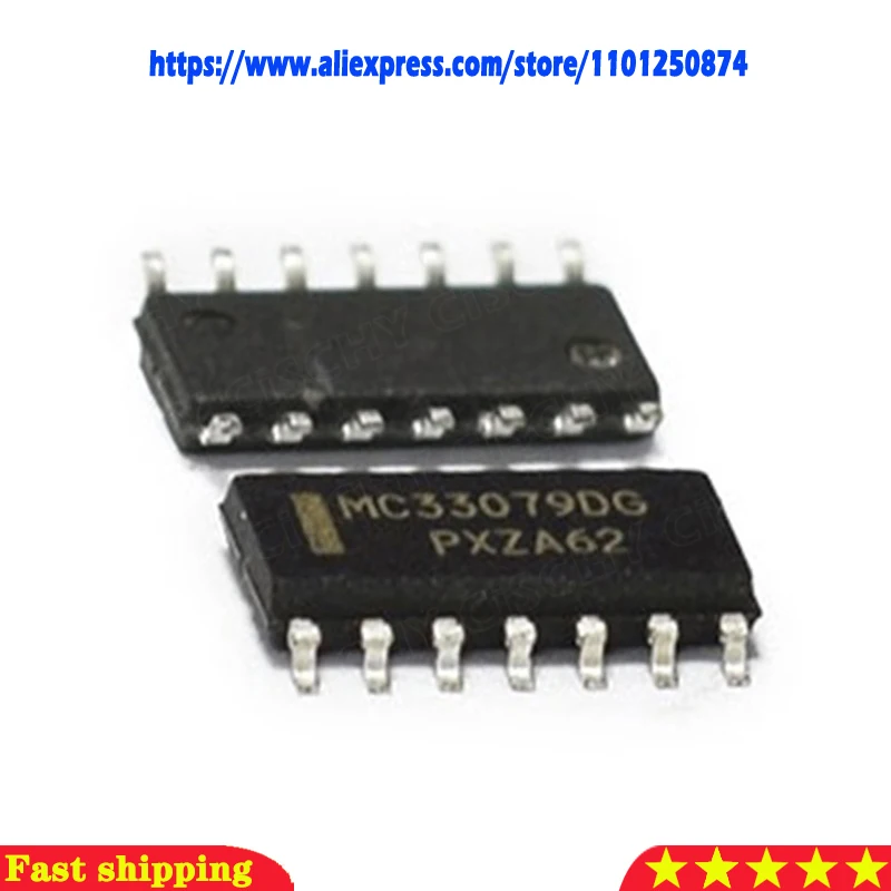 5pcs/lot MC33079 MC33079D MC33079DR2G MC33079DG SOP-14 In Stock