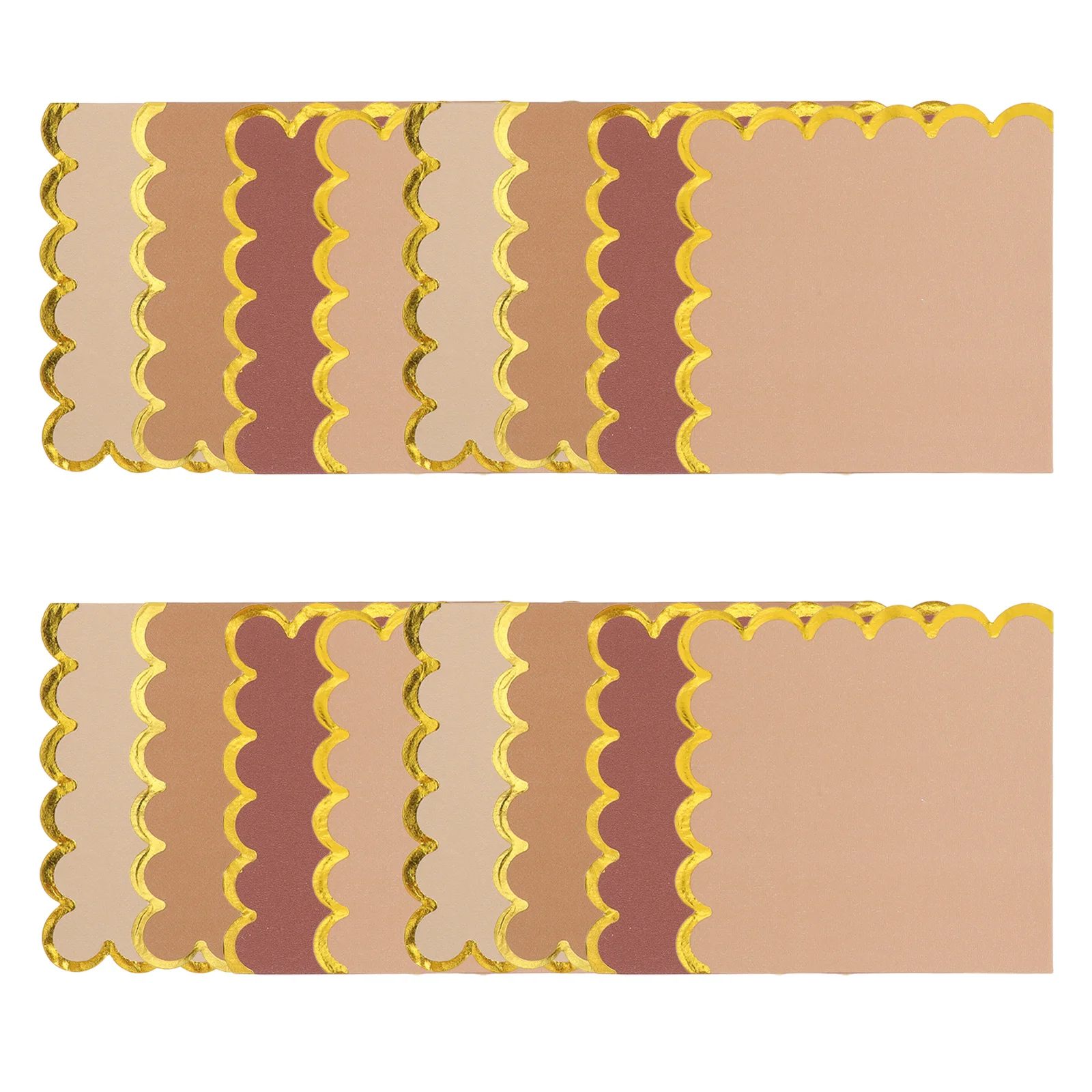 

40Pcs Cocktail Napkins Scalloped Disposable Paper Napkins for Party Wedding Luncheon Dinner Guest Buffet Beverage Serviettes