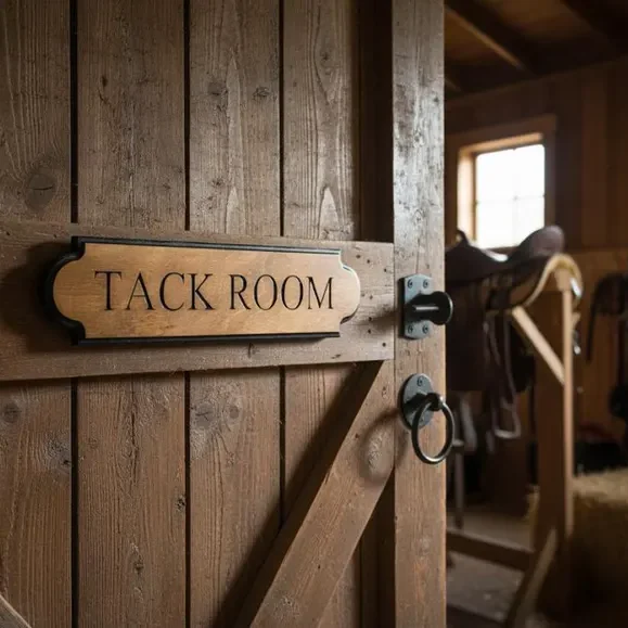 1Pc Custom Rural style Horse Stall Wooden Name Plaque,Home Equestrian Tack Room Barn Wall Door Decor,Birthday Wedding Gift image 6