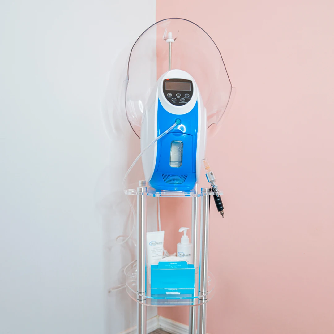STLF LZS Promotionele O2toderm Zuurstof Gezichtsmachine Zuurstof Jet Peel Maskers Anion Zuurstof Gezichtsmachine LED Dome Facial Machine