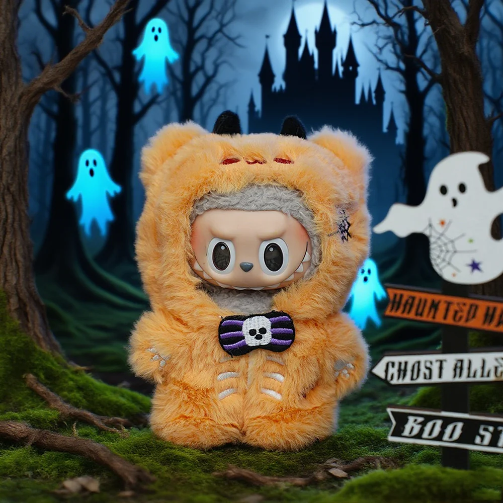 

Cute Plush Set for Labubu V1 V2 V3 10cm Cotton Doll Clothes Halloween Devil Bear Doll Costume Trendy Accessories Fashion Style