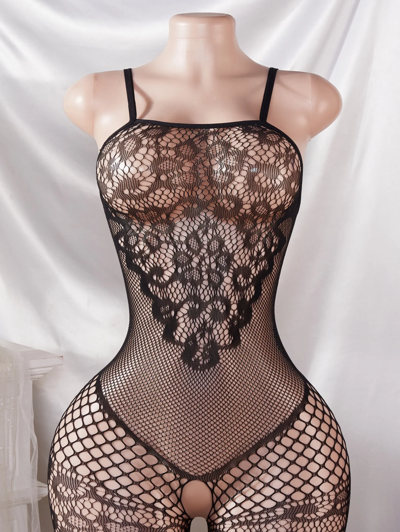 Sexy Fishnet Bodysuits Lingerie Catsuit Transparent Crotchless Erotic Clothing See Through Body Stockings Mesh Fetish Pantyhose image 2