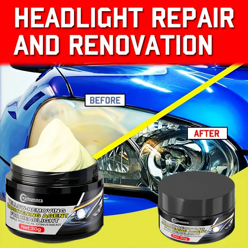 Headlight Restoration Kit: Restore Clarity, Remove Oxidation, and Enhance Brightness - Quick and Effective Solution - Suitable F