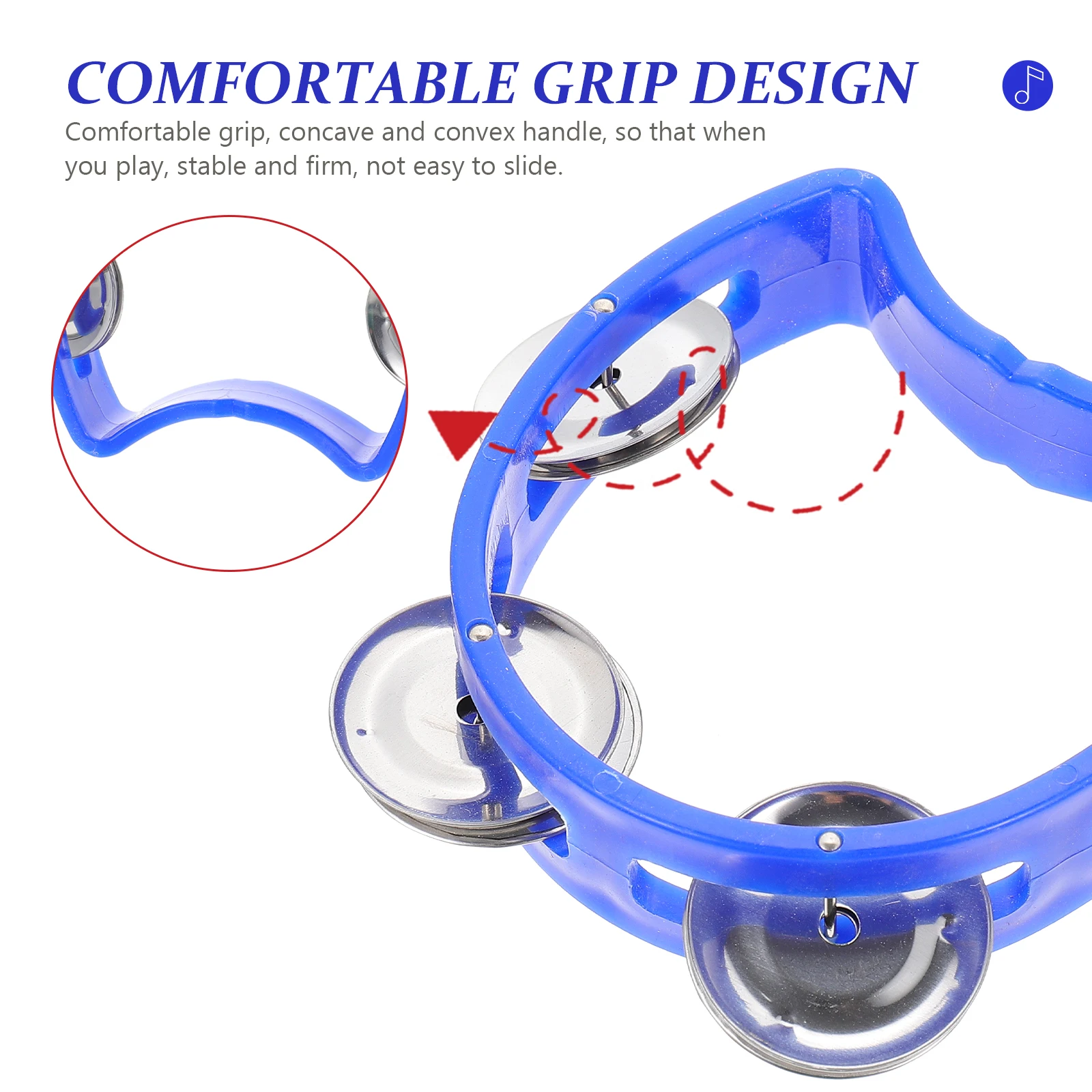 

4 Pcs Bell Ring Musical Instruments for Children Hand Tambourine Handheld Percussion Kid Preschool Plastic Baby Kids Bells