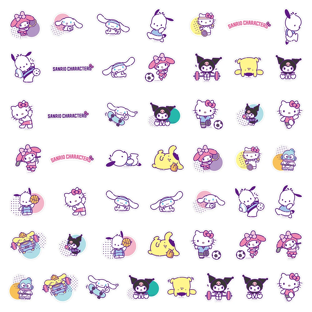 10/30/50 Stück Niedliche Cartoon Sanrio Aufkleber Cinnamoroll My Melody Kuromi Dekorations-Sticker Wasserfest DIY Schreibwaren Tagebuch Handy – Detail 6