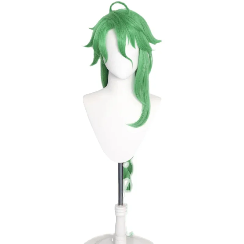 

Anime Game Genshin Impact BAIZHU Cosplay Wig 100cm Long Straight Braided Ponytail Hair Wigs Character Accessories