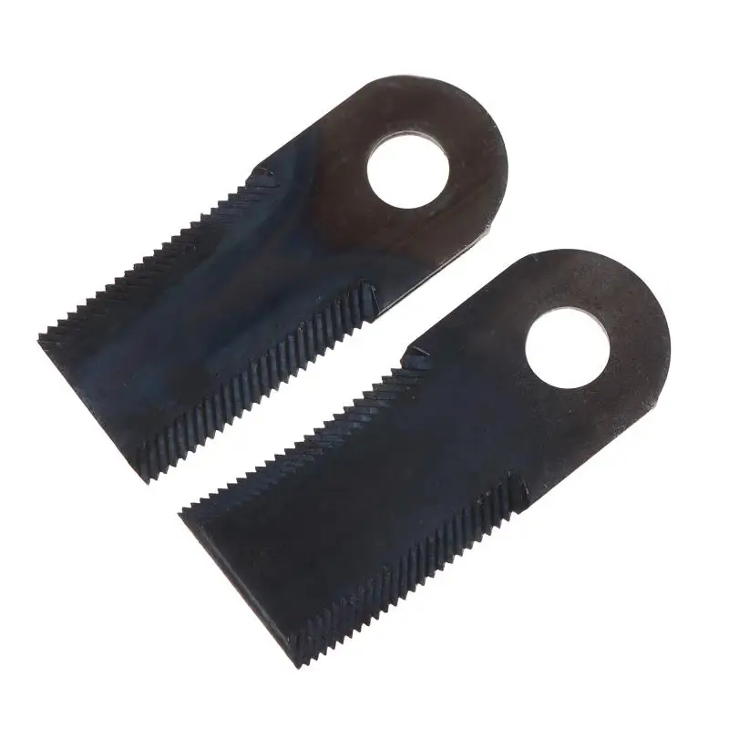 Cuchilla dentada de alta resistencia para trituradora de césped, accesorios de cuchilla de martillo para máquina de devolución de paja para campos agrícolas a gran escala