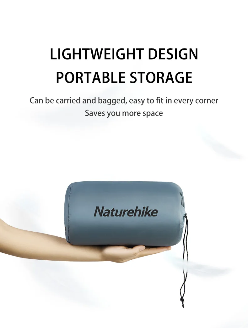 Naturehike Luftmatratze, ultraleicht, zusammenklappbar, schnell selbstaufblasend, aufblasbares Bett, tragbare Schwammmatte, Camping-aufblasbare Matratze – Detail 11