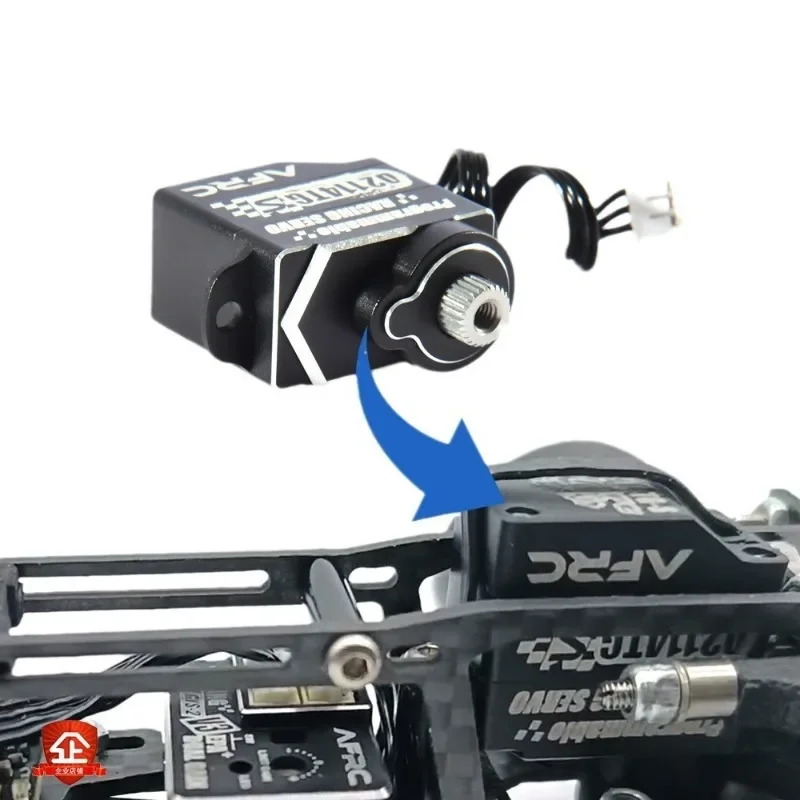 AFRC-D2114TG-S 11g Servo micro programmabile interamente in metallo Servo sterzo super muto per MINI Z D Q Modello di auto Aggiornamento assemblaggio fai da te