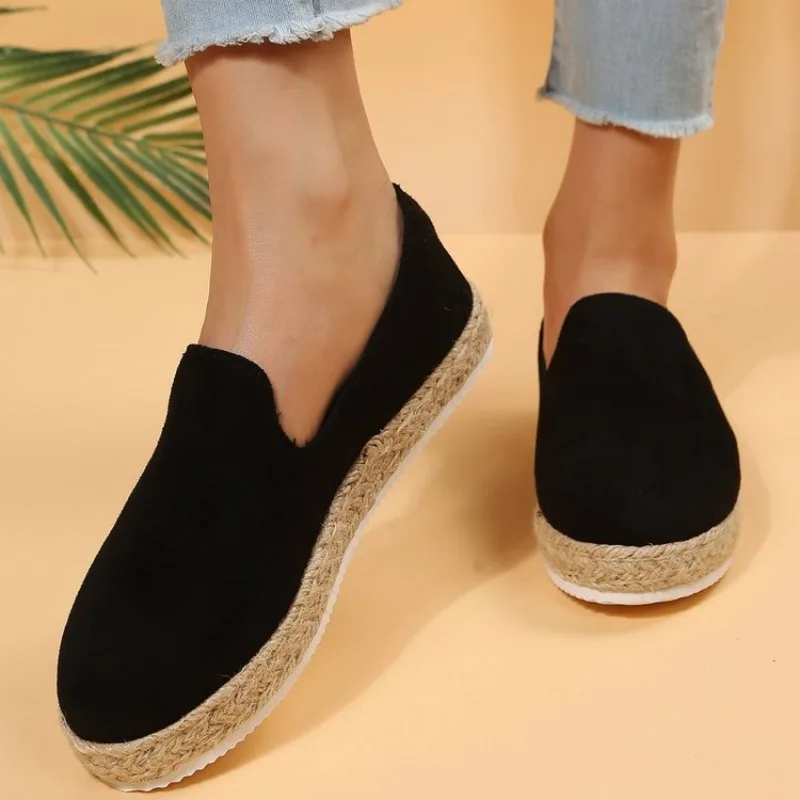 2024 New Espadrilles for Men Autumn Linen Men's Classic Casual Shoes Handmade Weaving Fisherman Shoes Fashion Flats Big Size 43