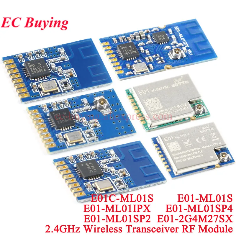 

10Pcs/1pc E01-2G4M27SX ML01SP4 Wifi Wireless Module 2.4GHZ RF Transceiver nRF24L01+PA+LNA 2 4km E01C-ML01S ML01S ML01IPX ML01SP2