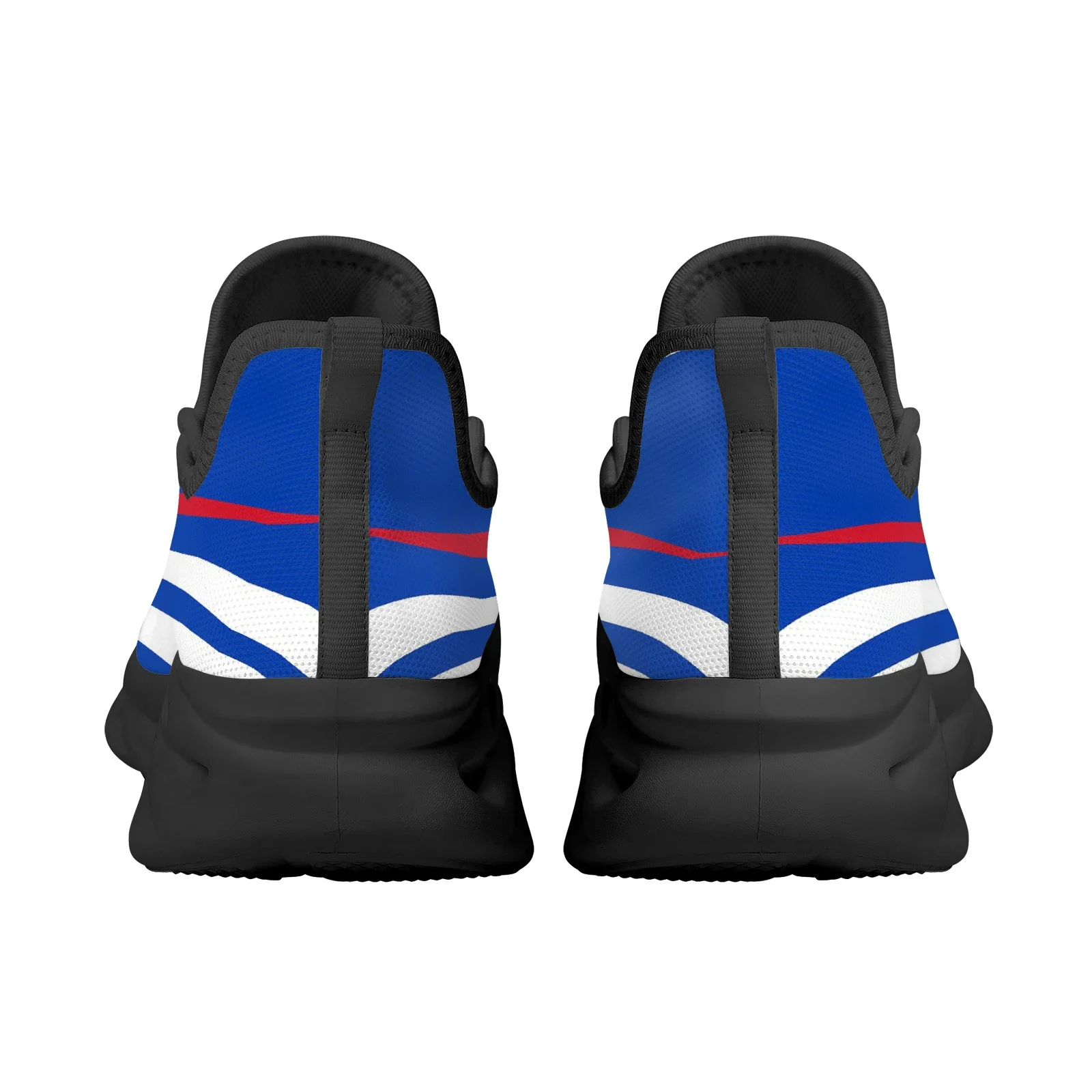 Blue Philippine Flag National Emblem Design Lightweight Breathable Knitting Thread Platform Basketball Shoes