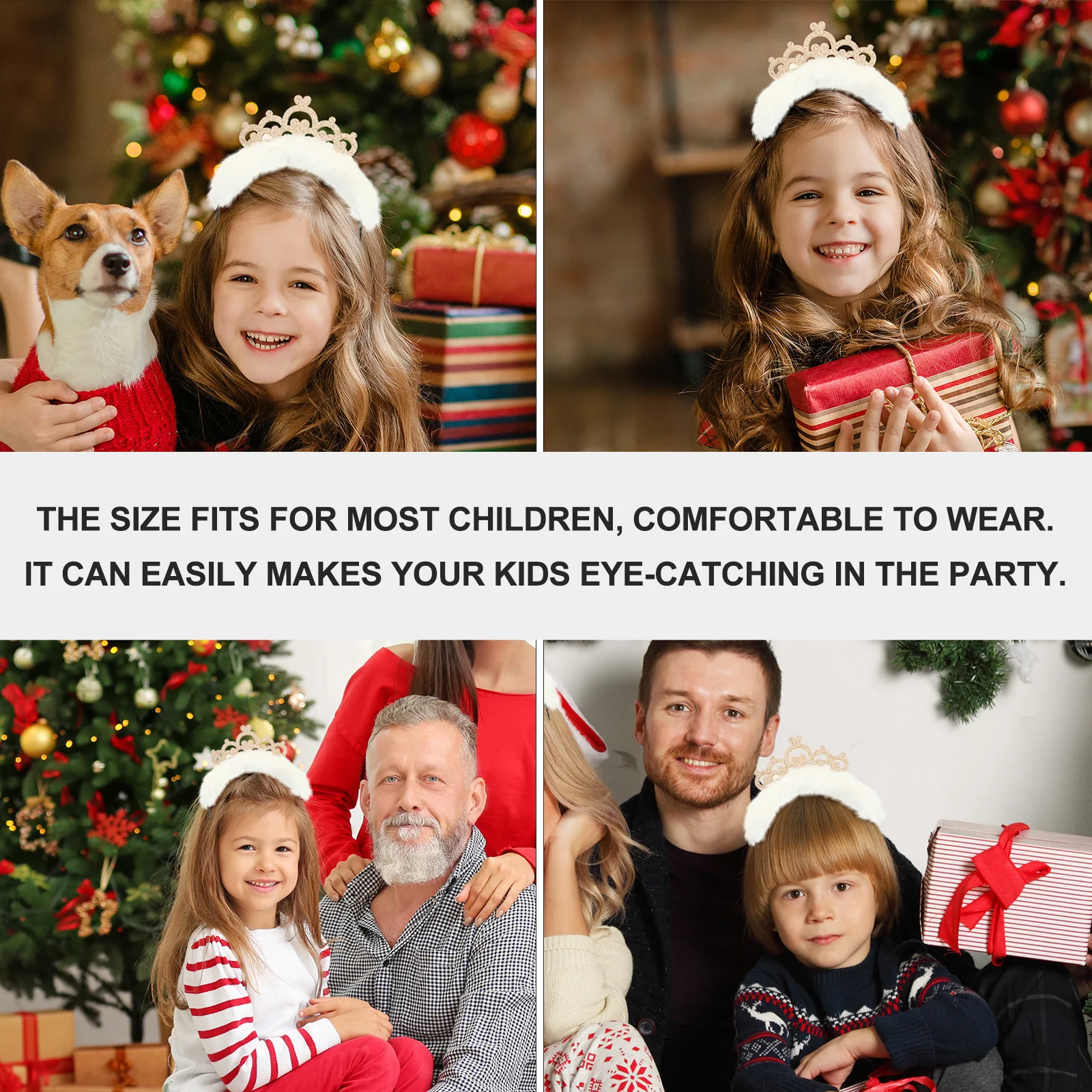 

Christmas Costume Headband Crown Headbands for Hair Accessories Lace