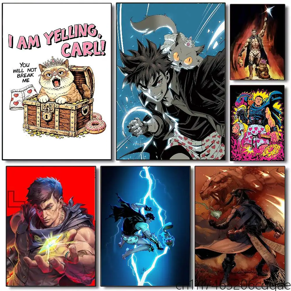 FOR Dungeon Crawler Carl DCC Frameles Canvas Paint Decorative Art Printing Poster Image Home Live Room Bedroom Decoration Paint
