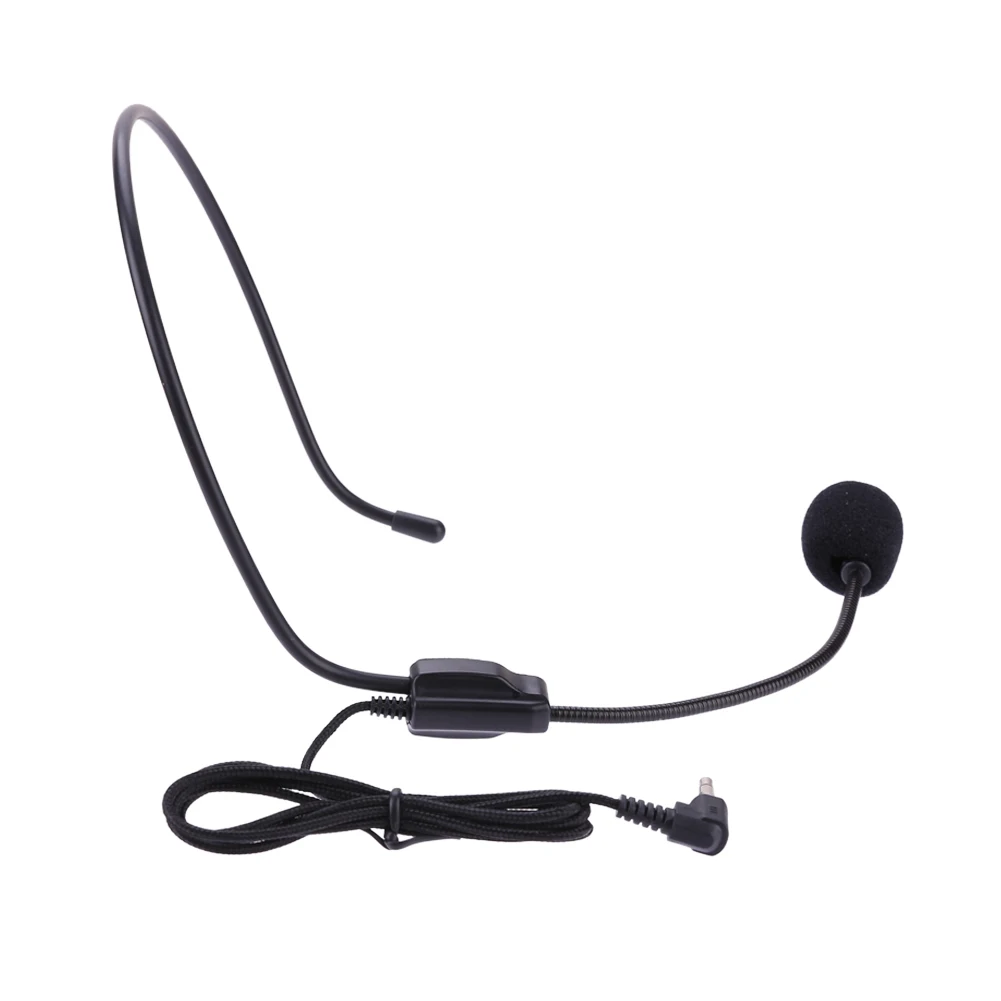 3.5mm Wired Microphone Headset Portable Headwear Microphone Voice Amplifier Noise Reduction Mic Speech Headset For Teaching Meet