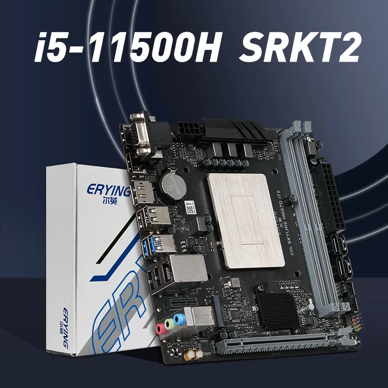 AvaCoreErying Mini Itx Gaming Pc Computer Motherboard Cpu Combo Kit Interposer Core I5 11500h 6c12t Ddr4 Ram Lga 1700 Placa Madr