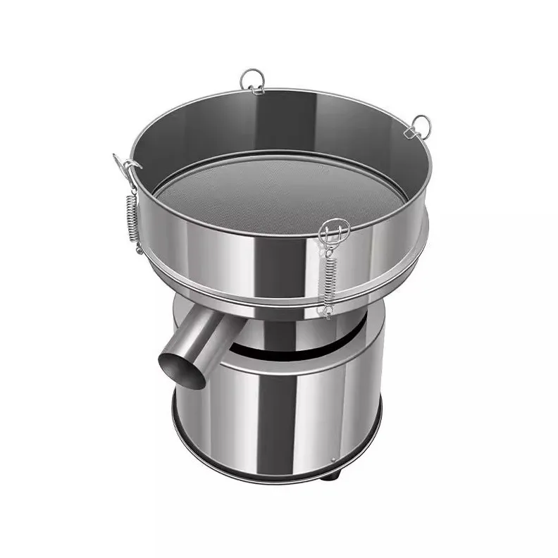 Small electric stainless steel vibrating screen, traditional  medicine powder, plastic soy milk filter and screening machine