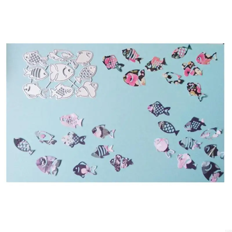 

652F Fish Metal Cutting Die Cuts Embossing Paper Card Craft Scrapbooking for DIY Handicrafts