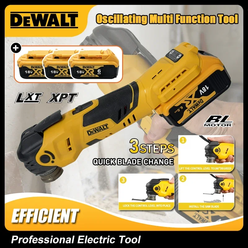 

Многофункциональный вибрационный электроинструмент Dewalt: пила, триммер, осциллирующий инструмент, электрический триммер для аккумуляторов 18В.