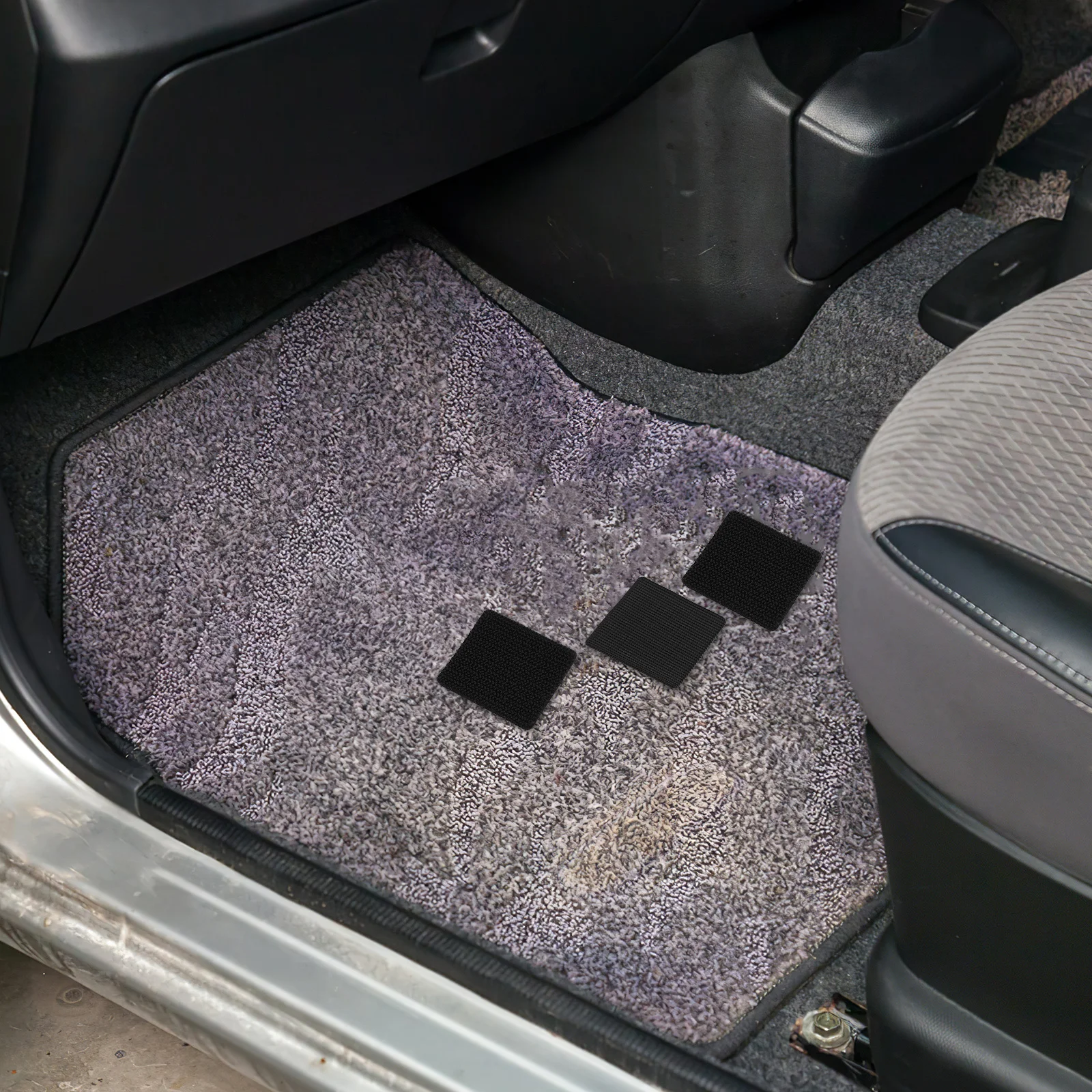 

10Sets Universal Fit Car Carpet Hook and Loop Tape Non Slip Pad Floor Mats Fixing Sticker Auto Accessories Car Carpet Gripper