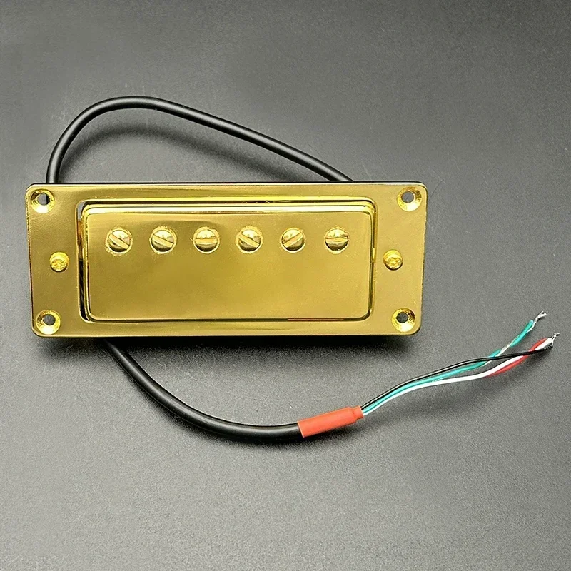 Mini 6-Hole 4-Core Wire Electric Guitar Humbucker Pickup for  Guitar Black/Gold/Chrome  (The Neck and Bridge are Universal)