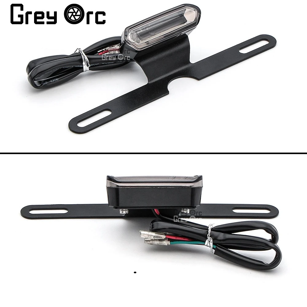 

For Honda Cb1300 Cb500 Farol Hornet 600 Gsxs 125 Motorcycle Taillight LED Number Backlight License Plate Light Moto Accessories