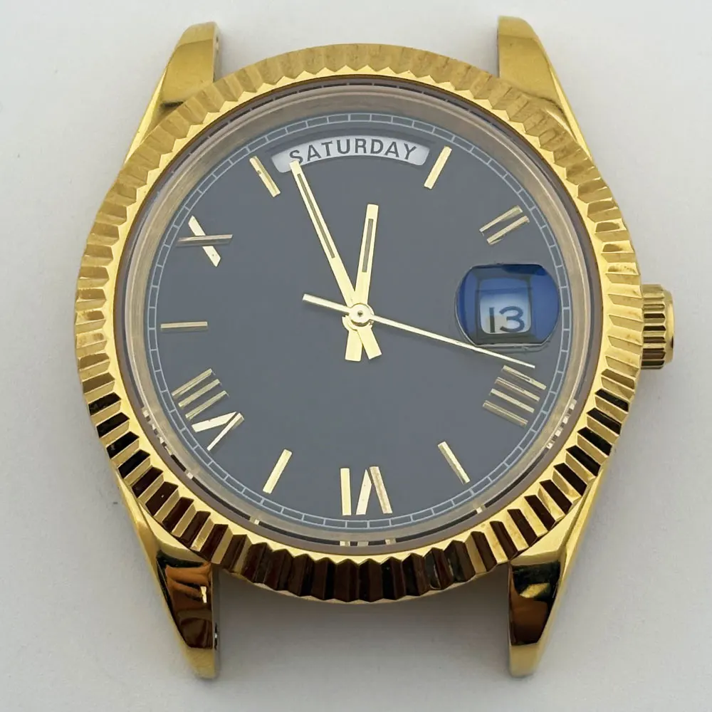Customizable 41mm 316L stainless steel shell sapphire glass high-quality watch with logo, suitable for 8285 automatic movement 1