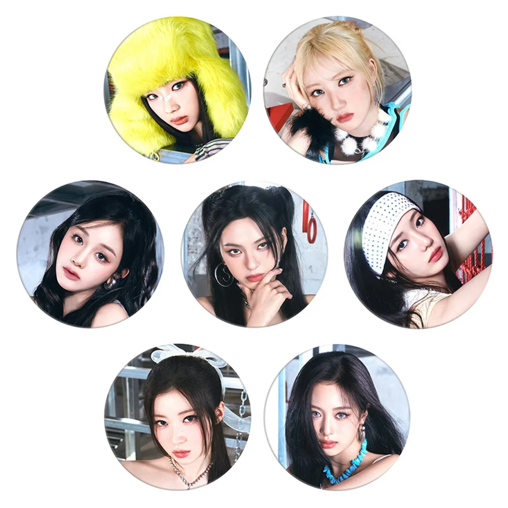 Kpop BABYMONSTER New Album DRIP Tinplate Badge Mirror Keychain RUKA PHARITA AHYEON RAMI RORA CHIQUITA BacKpack Pendent Fans Gift