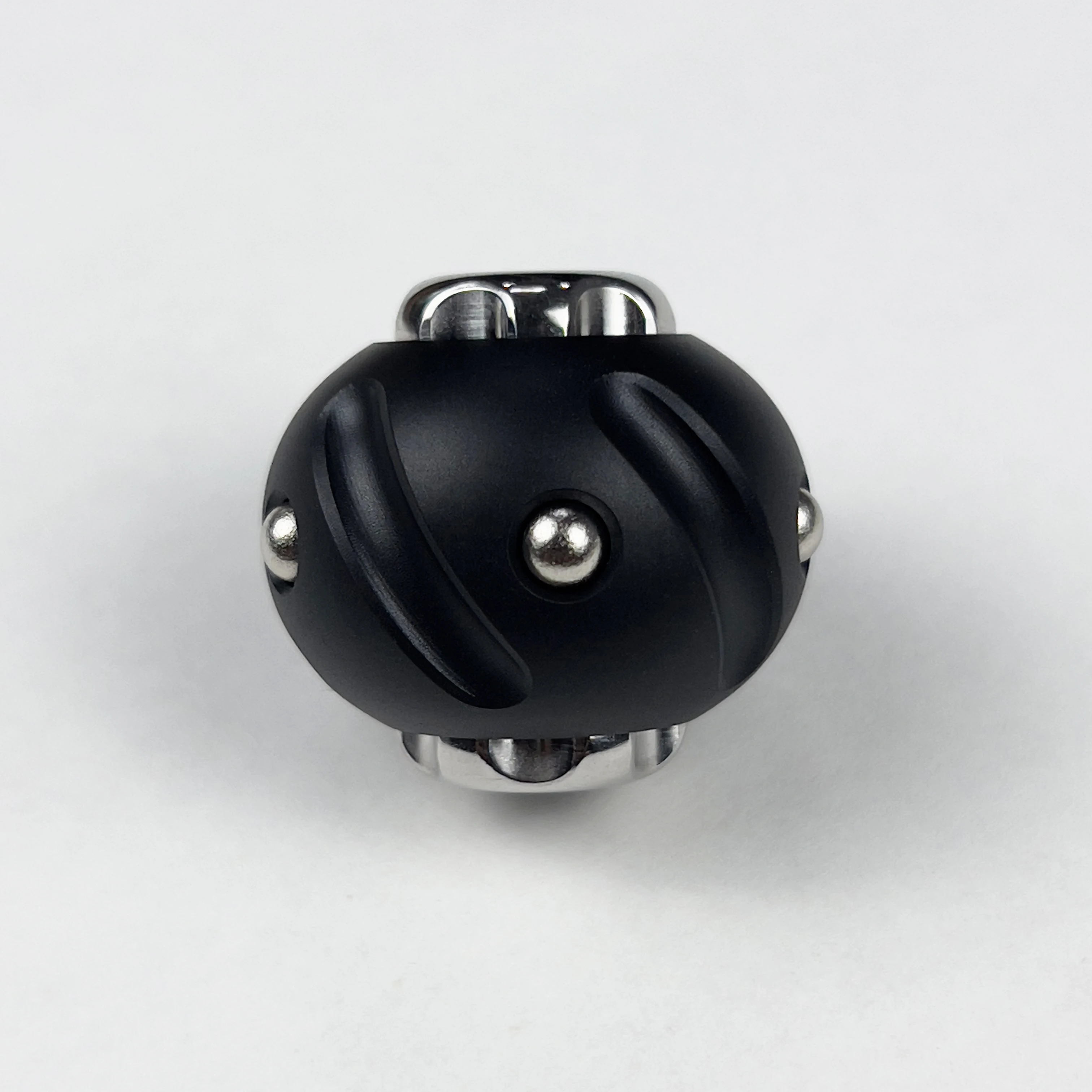 Foye EDC Meteor Hammer Coltello Ciondolo Push Card Acciaio inossidabile 304 Pezzo sospeso Giroscopio con punta delle dita Giocattolo Decorazione Articolo