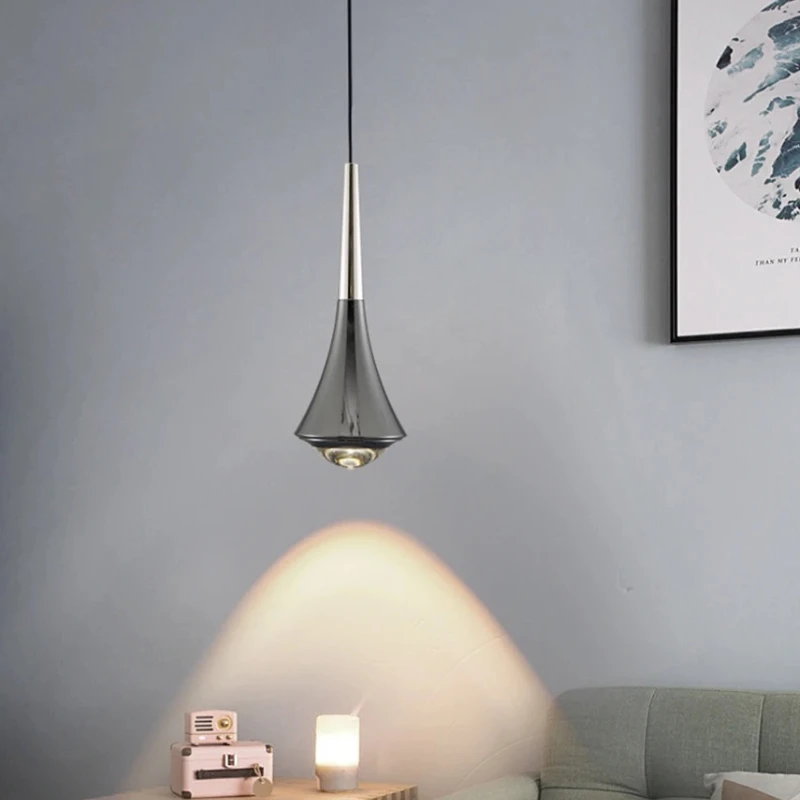 LED Pendant Lights Mirror Lamp Dimmable Aluminum&Acrylic Home Kitchen Island Dining Living Room Bar Cafe Droplight Fxture