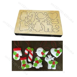 Christmas Wooden Die Set, Cutting Dies, Scrapbooking, C-1182, New, Multiple Sizes