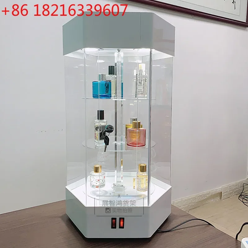 TAO Rotating Shelf Dental Cosmetics Jewelry Gift Sample Display Cabinet Glass Cabinet