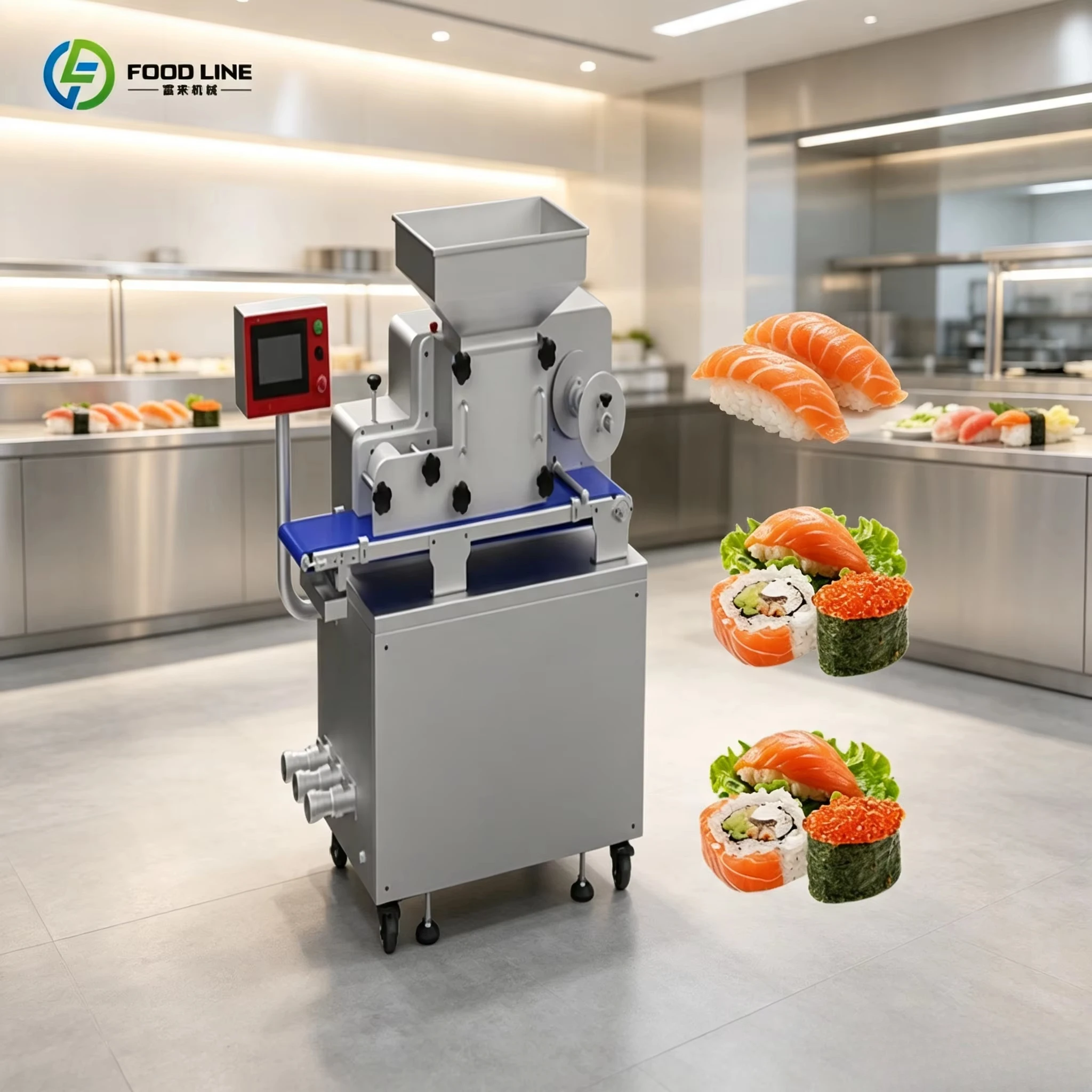 FL Sushi Machine Uniform Sushi Rice Weight Forming Device For Standardized Catering Store Sushi Products