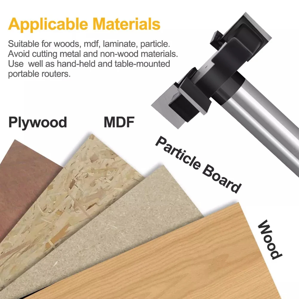 

Milling Cutter 1/2 Inch Shank CNC Woodworking Flattening Wood Planer Router Bit Machinery Accessories Milling Cutter