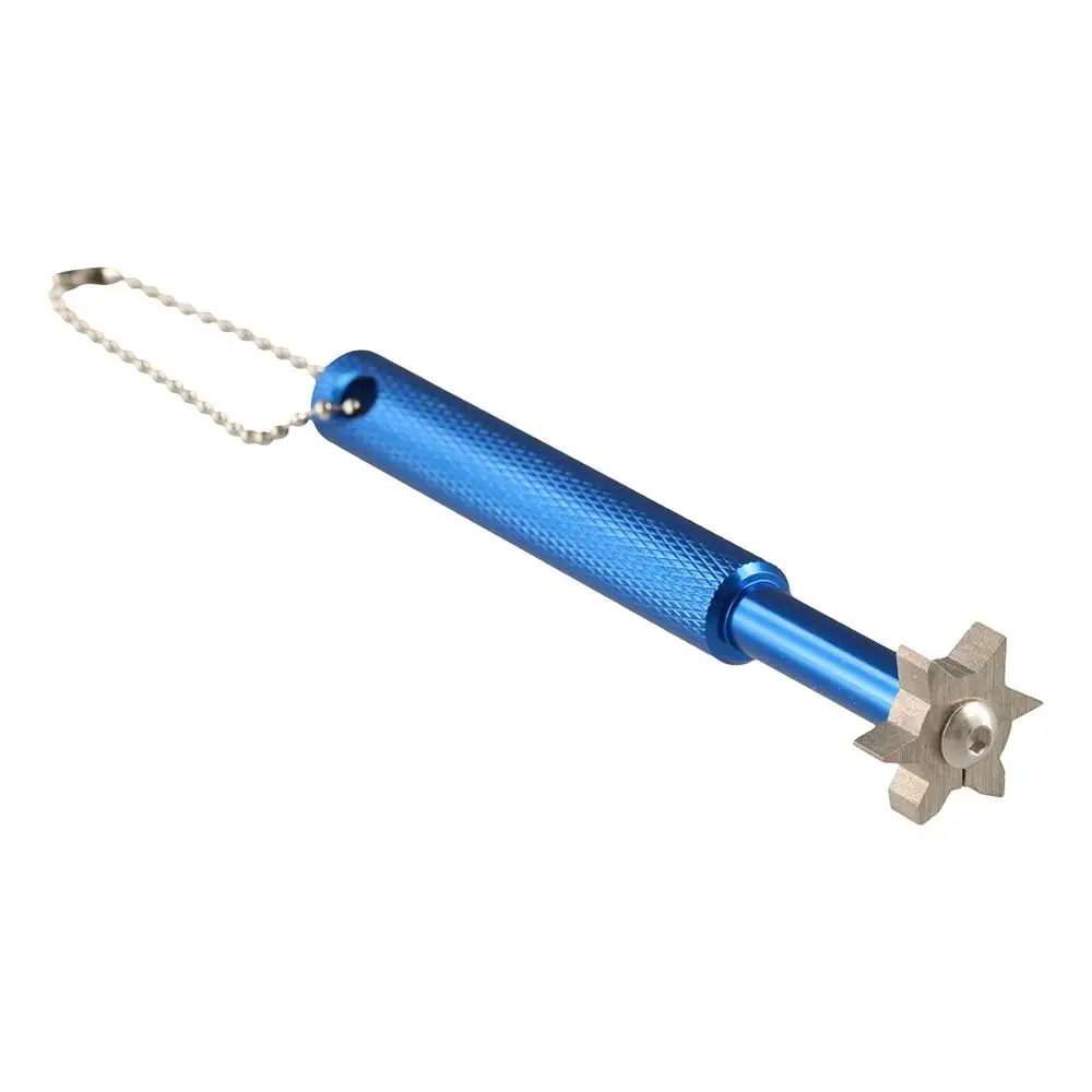 Strong Golf Club Sharpener HEAD WEDGE Alloy Non-SLIP Golf Club Grooving Sharpening เครื่องมือทําความสะอาด 6 สีกอล์ฟ Sharpener