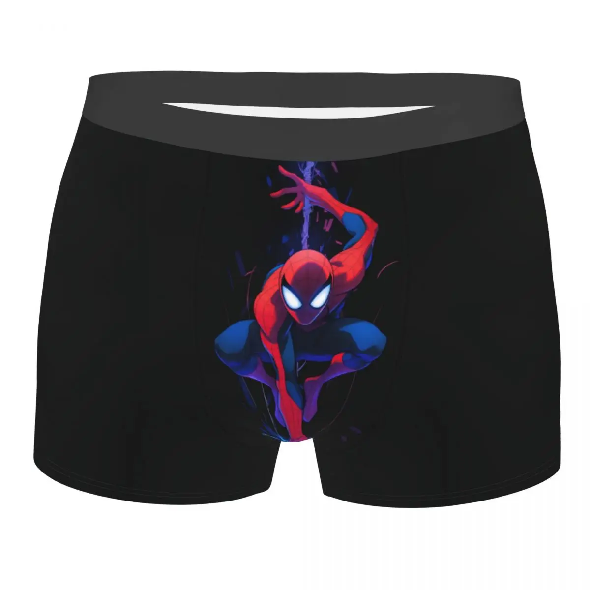 

Нижнее белье «Человек-паук» на заказ, мужские эластичные трусы-боксеры с супергероем, шорты, мягкие трусы для Homme