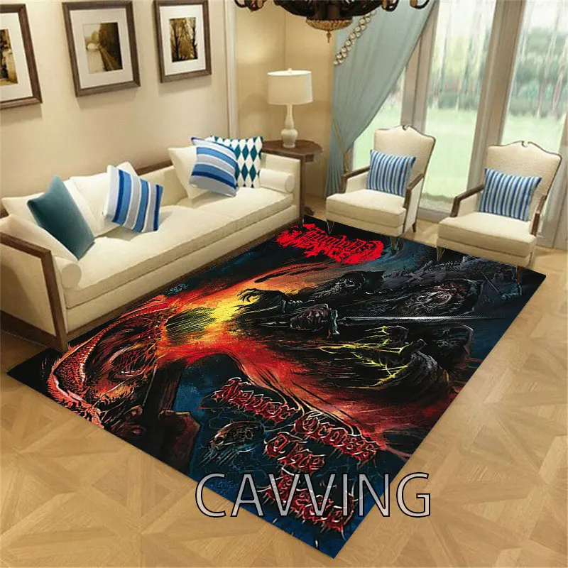 Hooded Menace 3D Printed Carpet Flannel Rugs Anti-slip Large Rug Home Decoration for Living Room Bedroom Carpets Home Decor