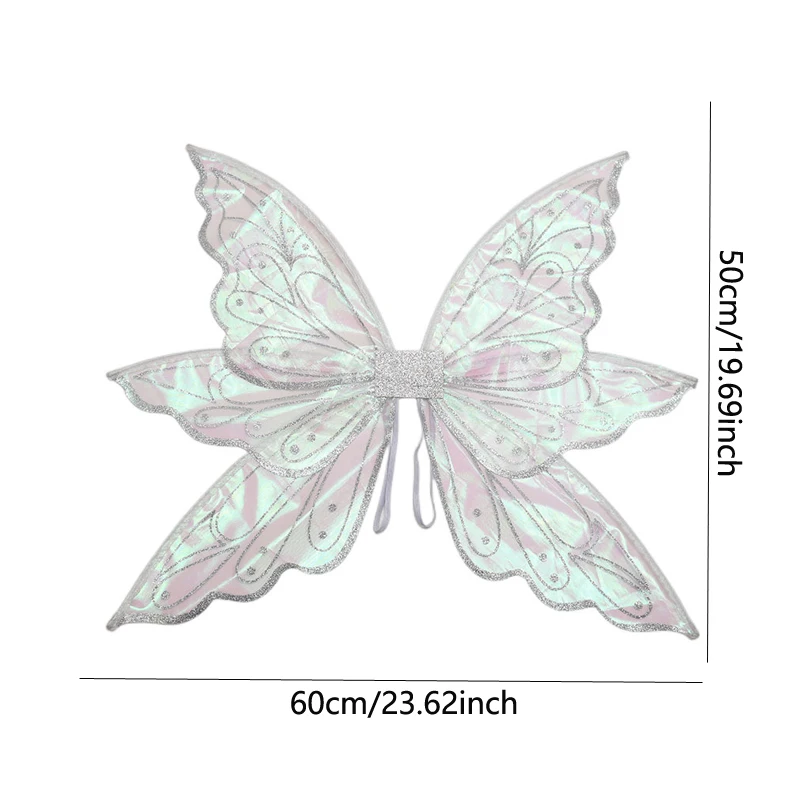 Princess Elf Butterfly Wings for Kids, Performance Props for Girls, Happy Birthday, Wedding Party Decorations, Angel Wings