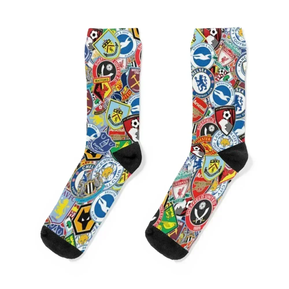 

Premier League stickerbombing Socks heated Wholesale moving stockings Children's Girl'S Socks Men's