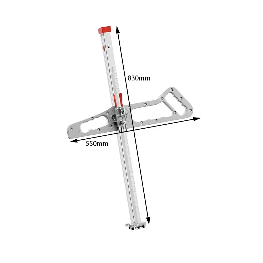 Aluminum Alloy Drywall Cutting Tool, Foldable Drywall Cutter, Hand-Push Gypsum Board Cutter, Special Cutting Chamferer for Wood