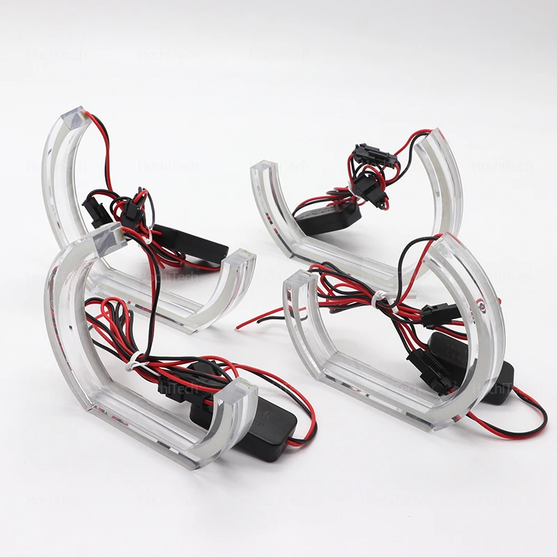 For BMW 3 Series E36 1990-2000 Super Bright CS CSL Style Lemon Yellow Ring Angel Eyes LED Tuning Headlight Light Rings